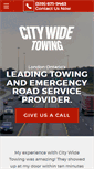 Mobile Screenshot of citywidetowing.ca
